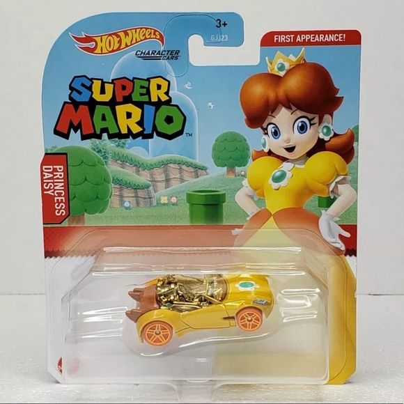Hot Wheels Nintendo Super Mario Character Cars Princess Daisy Factory Sealed - Picture 1 of 3
